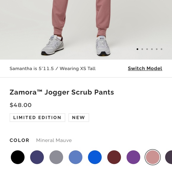 Figs mauve scrub set size small - Picture 1 of 6